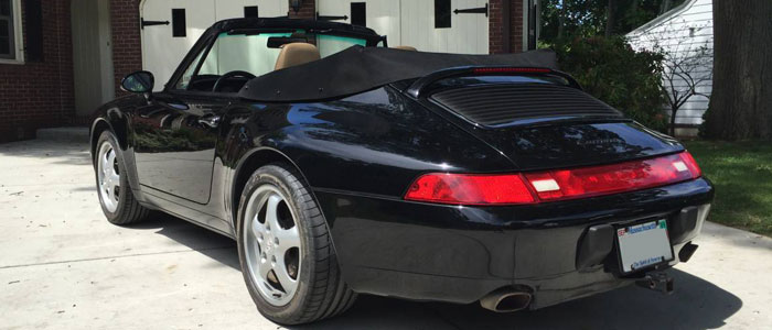 1996 Porsche 911 C2 993 black Cabriolet